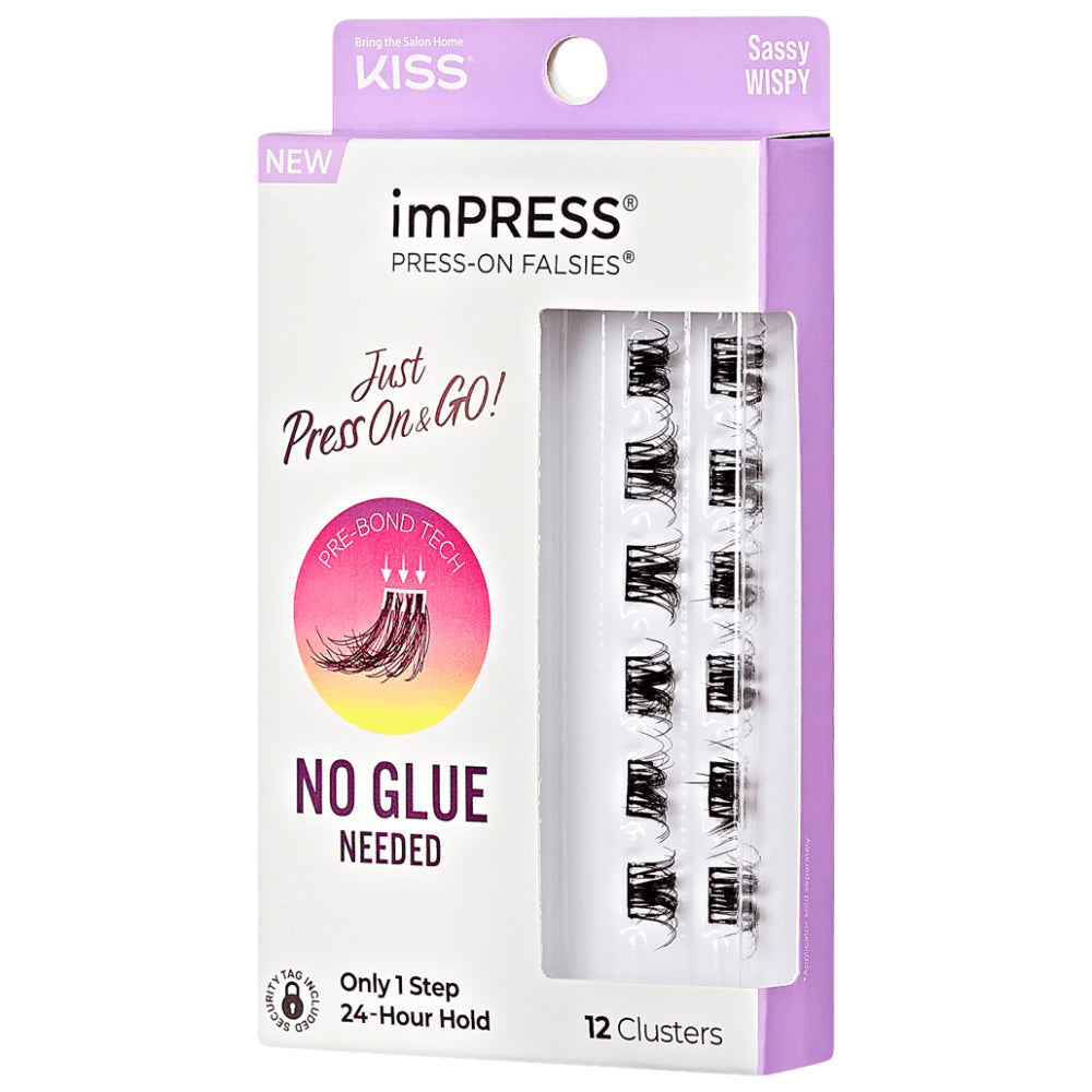 Kiss Impress Press On Lashes-Sassy Wispy