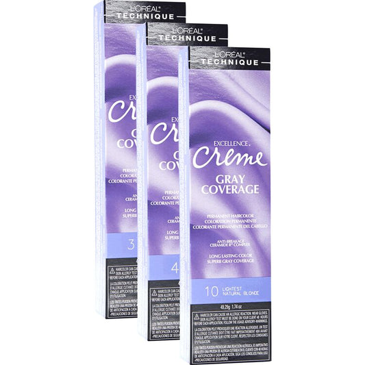 Loreal Professional Excellence Creme Hair ColorHair ColorLOREALColor: 3 Natural Black, 4 Dark Brown, 4.4 Dark Copper Brown, 4X Dark Brown, 5 Medium Brown, 5.1 Medium Ash Brown, 5.3 Medium Gold Brown, 5.5X Medium Mahogany Brown, 5.6X Medium Auburn Brown, 5