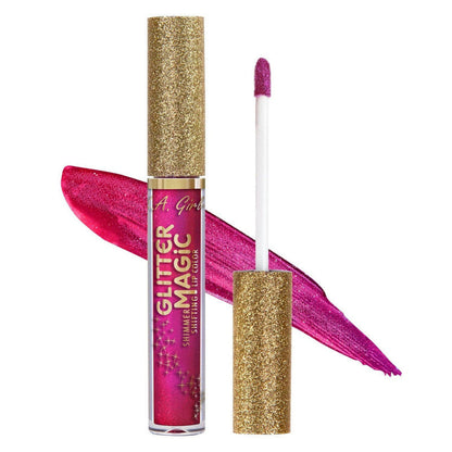 La Girl Glitter Magic Lip Color-Fizzy Fuchsia