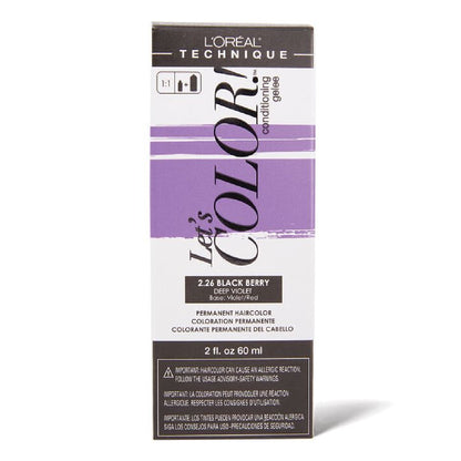 Loreal Lets Color Hair ColorHair ColorLOREALColor: 2.26 Black Berry