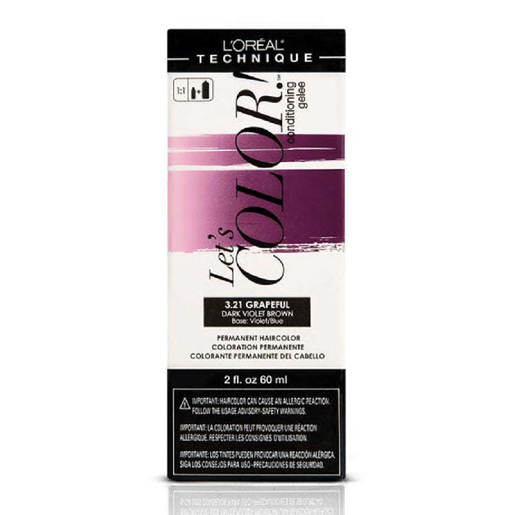 Loreal Lets Color Hair ColorHair ColorLOREALColor: 3.21 Grapeful