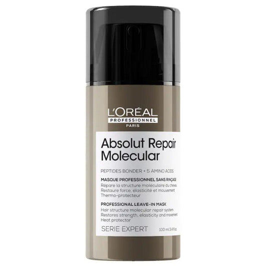 Loreal Professional Absolut Repair Molecular Leave-in Mask 3.4 ozHair TreatmentLOREAL PROFESSIONAL