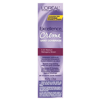 Loreal Professional Excellence Creme Hair ColorHair ColorLOREALColor: 5.5X Medium Mahogany Brown