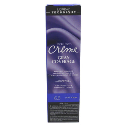 Loreal Professional Excellence Creme Hair ColorHair ColorLOREALColor: 6.6 Light Auburn