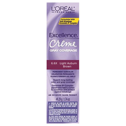 Loreal Professional Excellence Creme Hair ColorHair ColorLOREALColor: 6.6X Light Auburn Brown