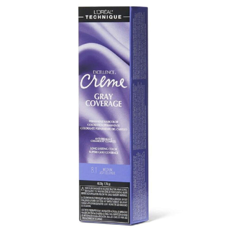 Loreal Professional Excellence Creme Hair ColorHair ColorLOREALColor: 8.1 Medium Ash Blonde