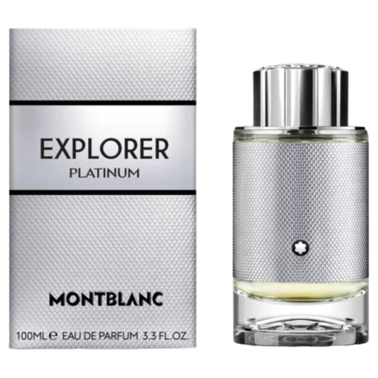 Mont Blanc Explorer Platinum Men's Eau De Parfum Spray 3.3 oz