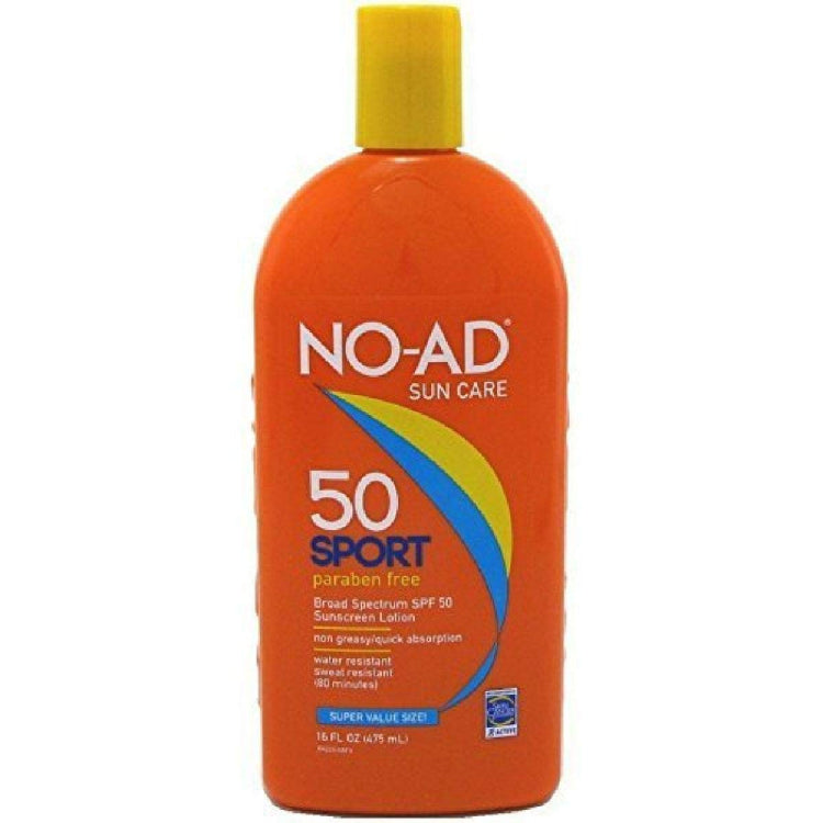 NO AD Sunscreen Lotion Sport SPF50Sun CareNO ADSize: 16 oz