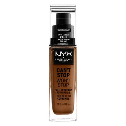 NYX Professional Can't Stop Won't Stop 24 Hour FoundationFoundationNYX PROFESSIONALColor: Warm Mahogany