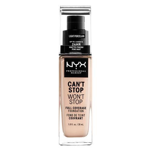 NYX Professional Can't Stop Won't Stop 24 Hour FoundationFoundationNYX PROFESSIONALColor: Light Porcelain