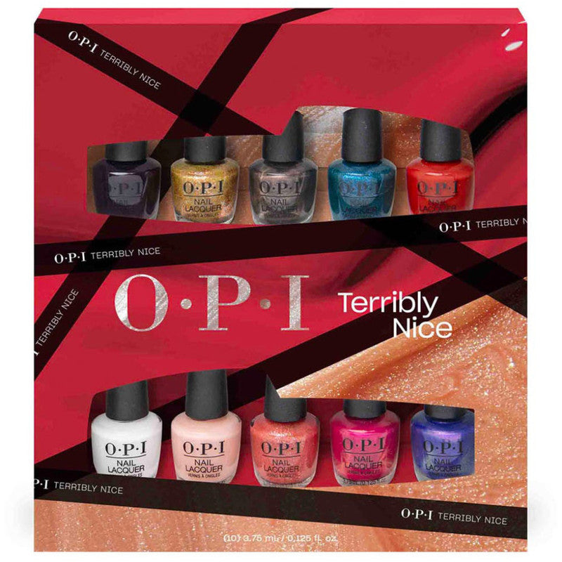 OPI Nail Polish Terribly Nice Mini Pack 10 pc Holiday 2023Nail PolishOPI