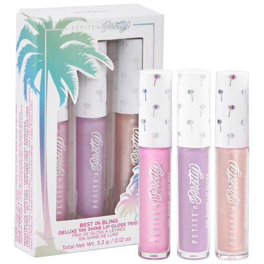 Petite N Pretty Best in Bling Travel Size 10K Shine Lip Gloss Trio