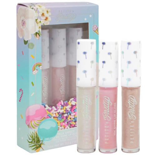 Petite N Pretty Talk Sweet Deluxe 10K Shine Lip Gloss TrioLip GlossPETITE N PRETTY