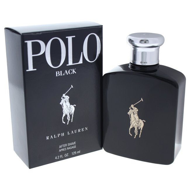 RALPH LAUREN POLO BLACK MEN`S AFTER SHAVE SPLASH 4.2 OZMen's FragranceRALPH LAUREN