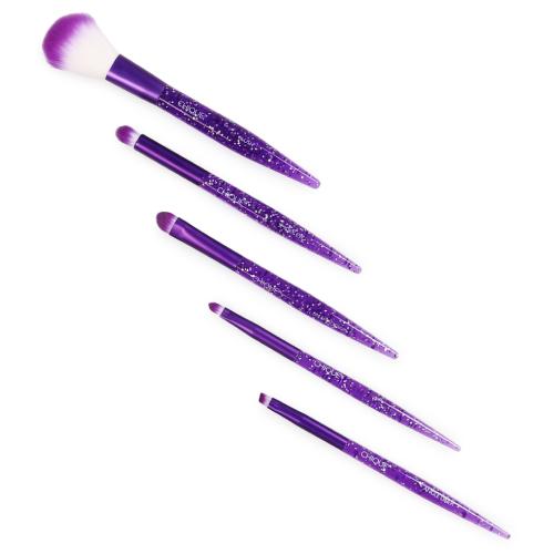 Royal Brush Chique 5 Pcs Everyday Face Set Purple MultiglitterCosmetic BrushesROYAL BRUSH