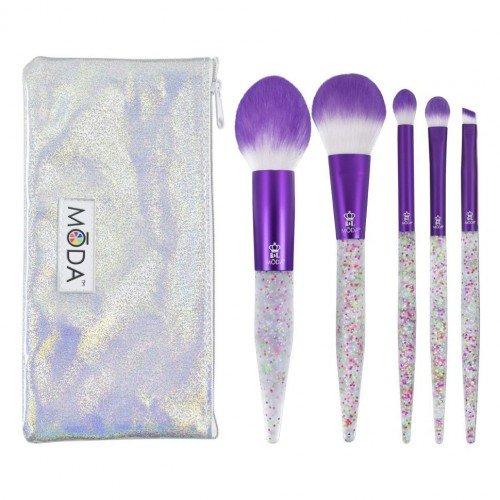 Royal Brush Moda Glitter Bomb 6pc Purple SetCosmetic BrushesROYAL BRUSH