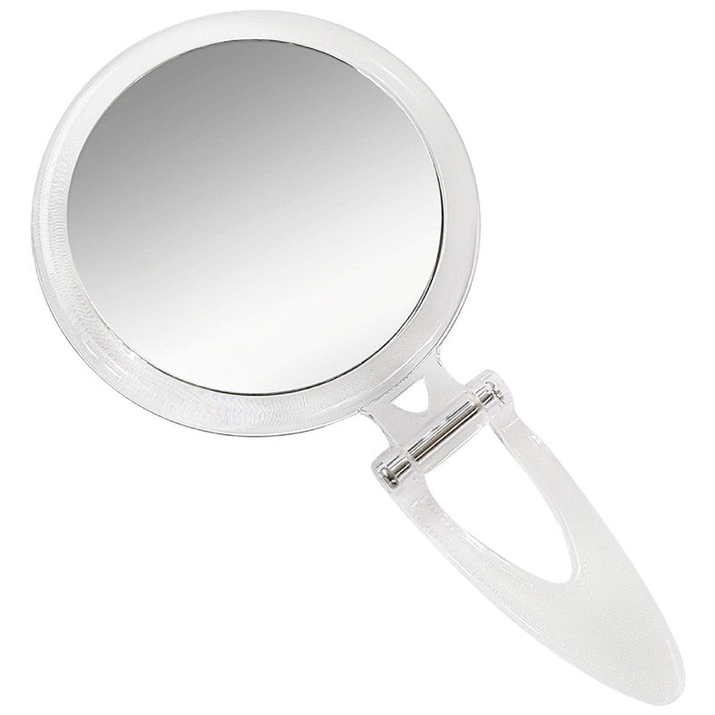 Rucci 1X/10X Double-Sided Clear Acrylic Round Foldable Mirror