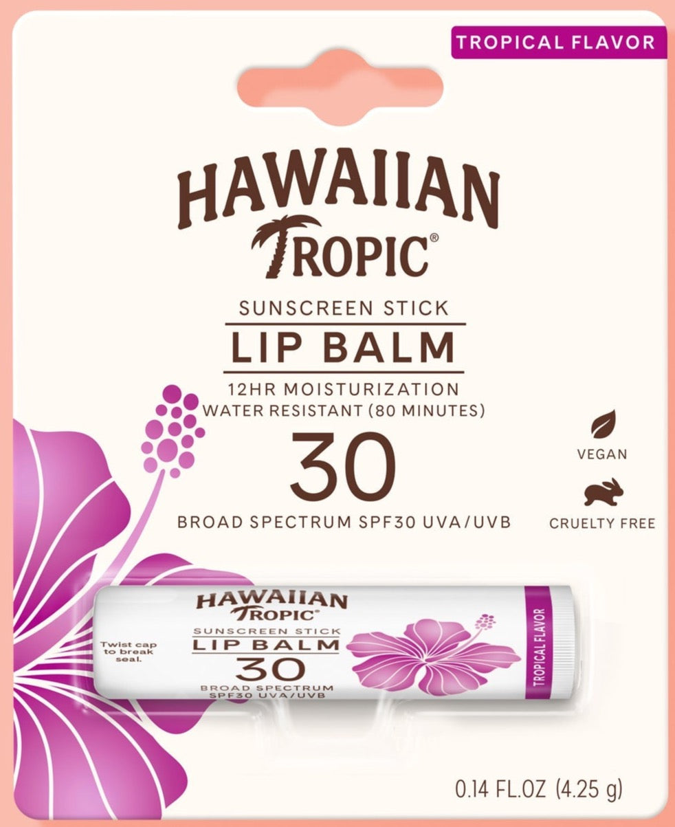 HAWAIIAN TROPIC LIP BALM SPF 30-TROPICAL .14 OZSun CareHAWAIIAN TROPIC