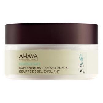 AHAVA DEADSEA SALT SOFTENING BUTTER SALT SCRUB 8 OZ.AHAVA