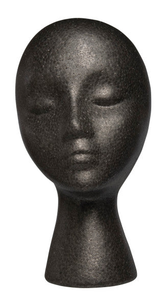 Diane Styrofoam Wig Head-Black