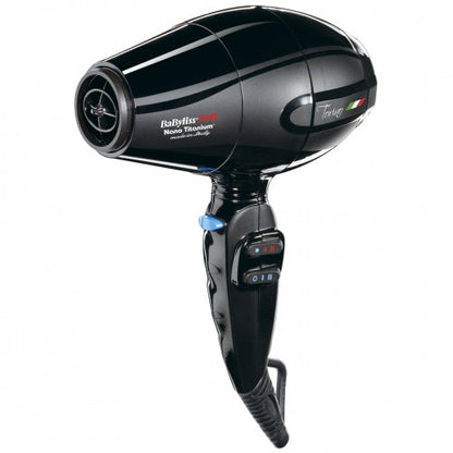 Babyliss Pro Hair Dryer Nano Titanium TorinoHair DryerBABYLISS PROColor: Black