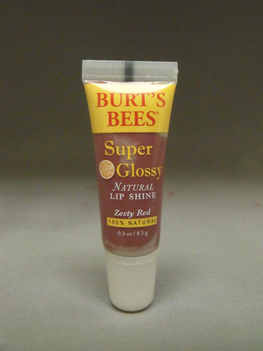 BURTS BEES SUPER GLOSSY LIP SHINE ZESTY RED .3 OZBURTS BEES