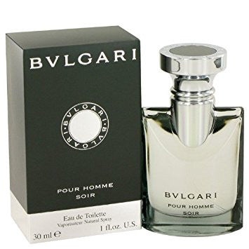 BVLGARI POUR HOMME SOIR MEN`S EAU DE TOILETTE SPRAY 1.7 OZBVLGARI