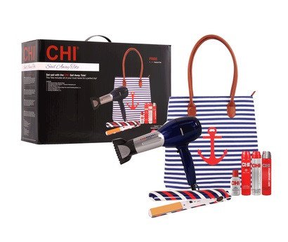 CHI Sail Away Tote 6 Piece with BagFlat IronCHI