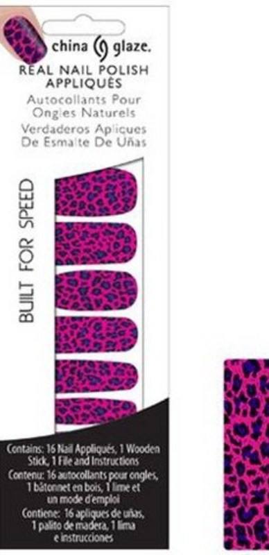 CHINA GLAZE REAL NAIL POLISH APPLIQUES STICKERS- BUILT FOR SPEEDCHINA GLAZE