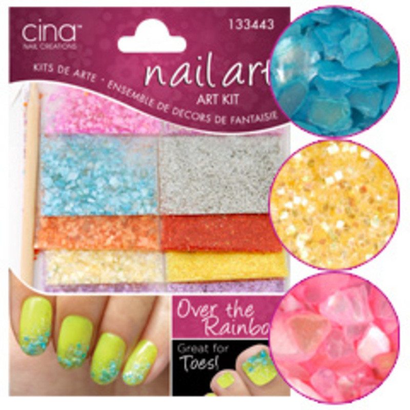 CINA OVER THE RAINBOW CRUSHED SHELLS AND GLITTER KITCINA