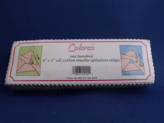 COLORA MUSLIN STRIPS COTTON 9 X 3Hair RemovalCOLORA