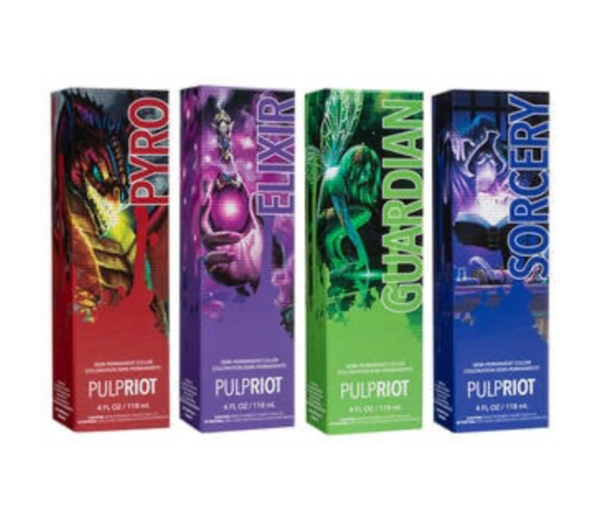 Pulp Riot Fantasy Collection Hair Color 4 ozHair ColorPULP RIOTColor: Guardian, Sorcery, Elixir, Pyro