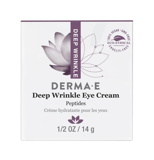 DERMA E DEEP WRINKLE REVERSE EYE CREAM WITH PEPTIDES PLUS .5 OZSkin CareDERMA E