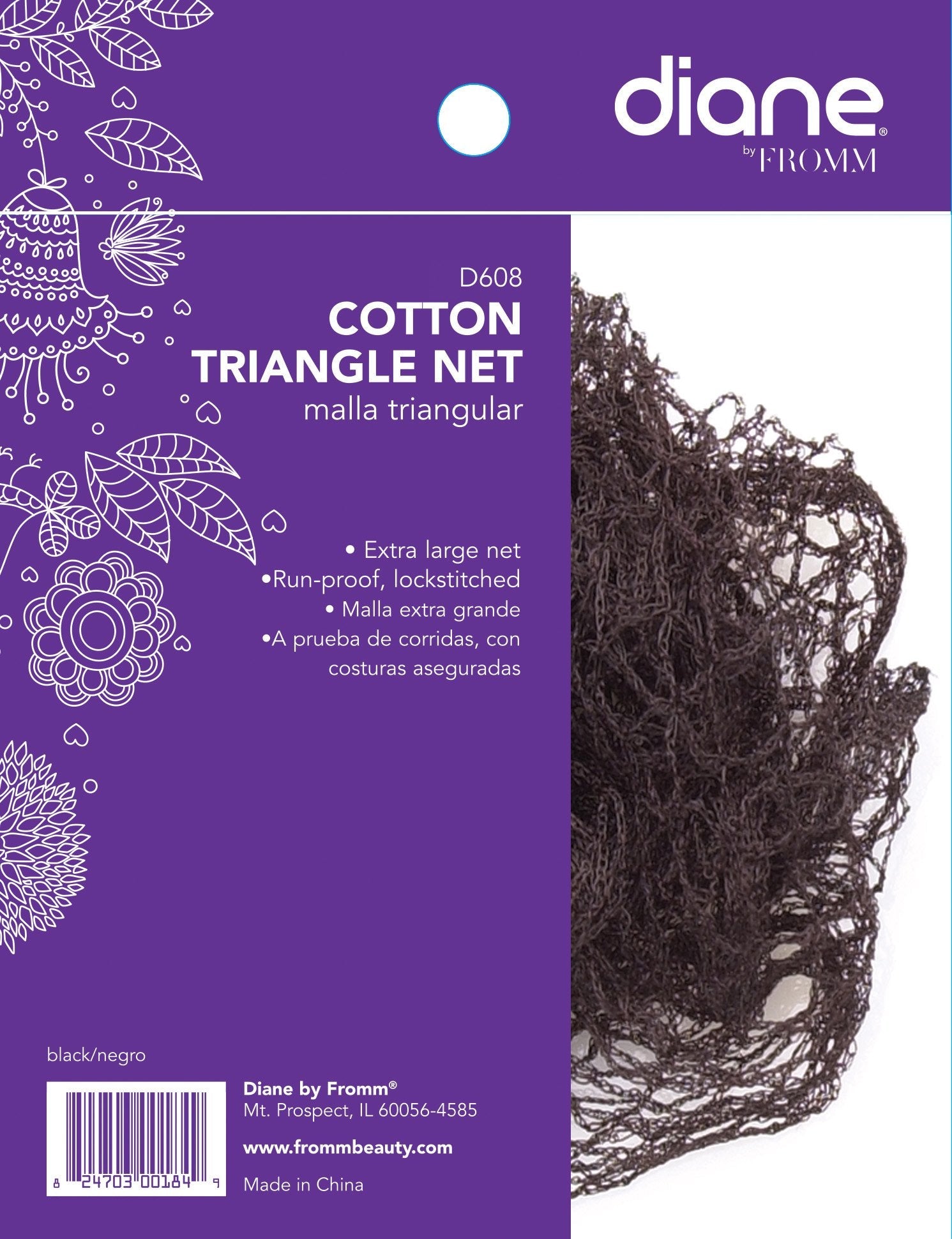 Diane Cotton Triangle NetDIANEShade: Black