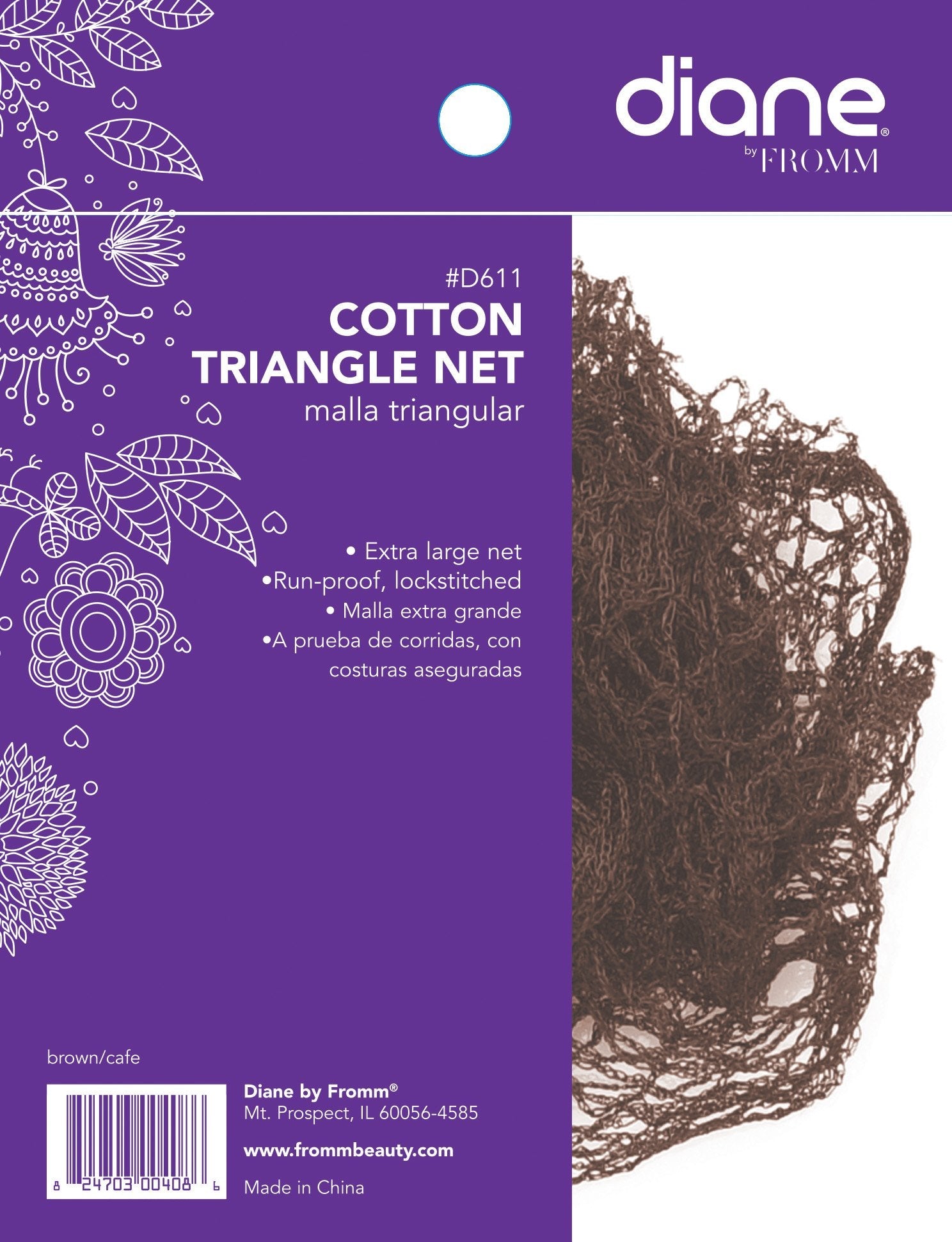 Diane Cotton Triangle NetDIANEShade: Brown