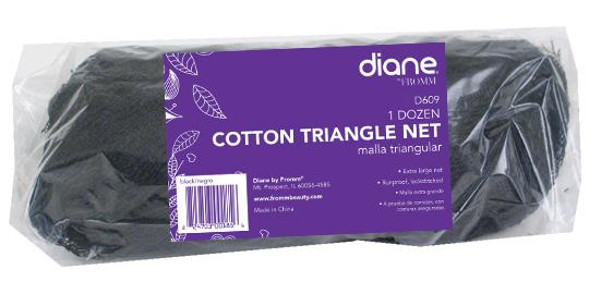 Diane Cotton Triangle NetDIANEShade: Black 12 Pack