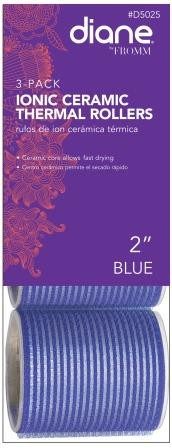 Diane Ionic Ceramic Thermal Rollers 2 in BlueDIANE