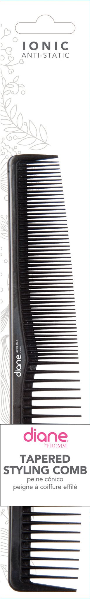 Diane Ionic Tapered Styling CombHair BrushesDIANE