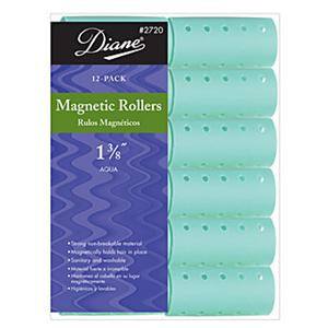 DIANE MAGNETIC ROLLERS AQUA 1 3/8 IN.-12CT.DIANE