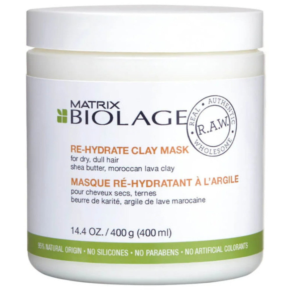 Matrix Biolage RAW Re-Hydrate Clay Mask 14.4 oz