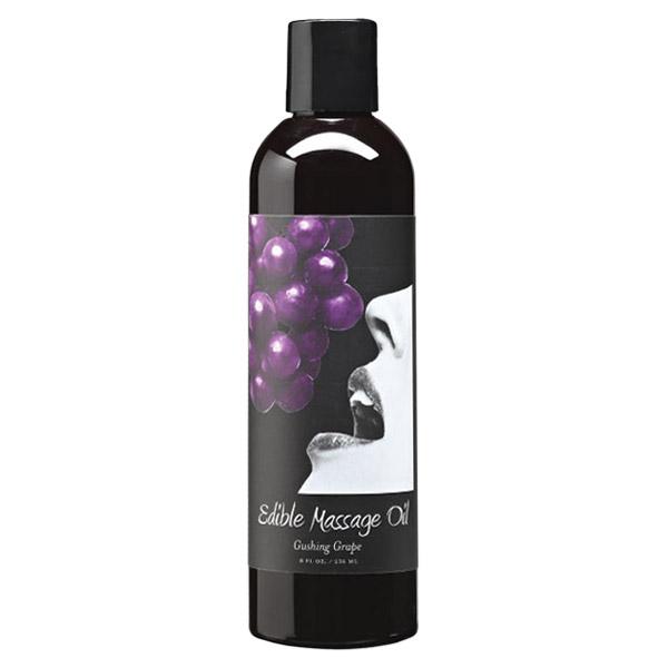 Earthly Body Edible Massage Oil Gushing Grape 8 ozBody CareEARTHLY BODY