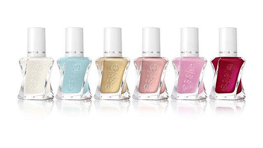 Essie Gel Couture Wedding Collection 2018Nail PolishESSIEColor: 1167 Picture Perfect, 1168 Getting Intricate, 1169 You're Golden, 1170 Handmade of Honor, 1171 Moment to Mrs., 1172 Forever Family