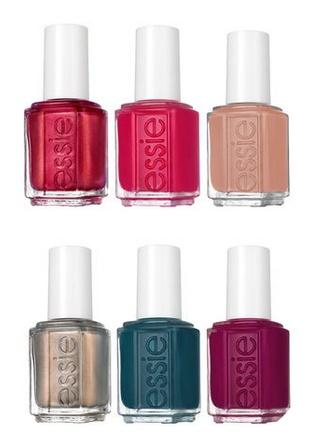 Essie Nail Polish Social-Lights Winter 2017 CollectionNail PolishESSIEColor: 1116 Ring In The Bling, 1117 Be Cherry!, 1118 Suit & Tied, 1119 Social-Lights, 1120 On Your Mistle-Toes, 1121 New Year, New Hue