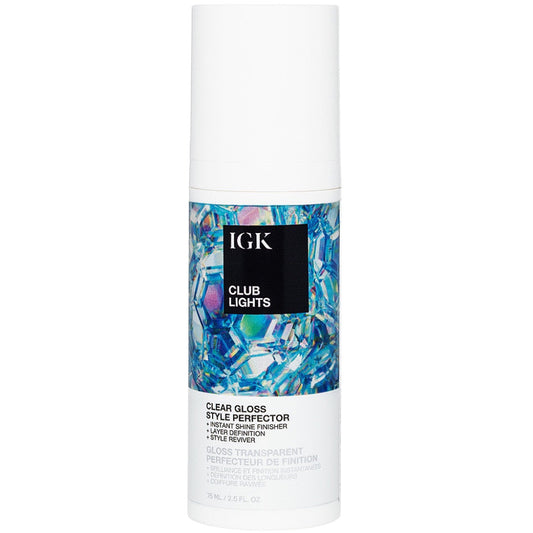 IGK Club Lights Clear Gloss Style Perfector 2.5 oz