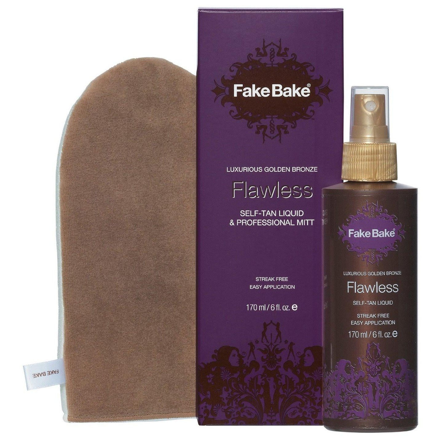 FAKE BAKE FLAWLESS SELF-TAN LIQUID AND PROFESSIONAL MITT 6 OZSun CareFAKE BAKE