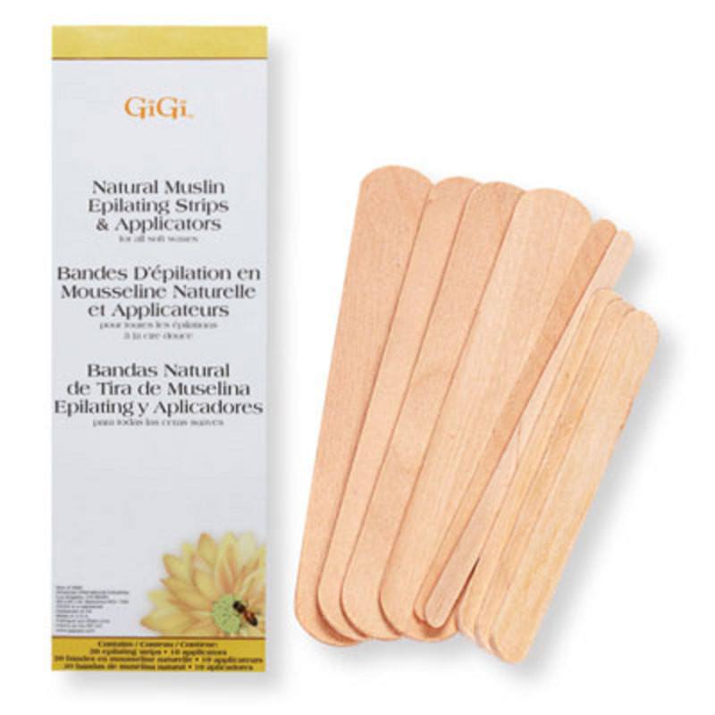 GIGI NATURAL MUSLIN STRIP AND SPATULAS COMBO KITHair RemovalGIGI