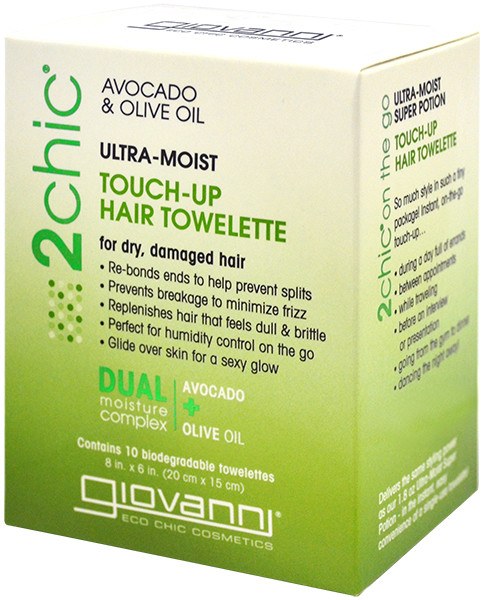 Giovanni 2Chic Ultra-Moist Touch Up Hair Towelette 10 PackGIOVANNI