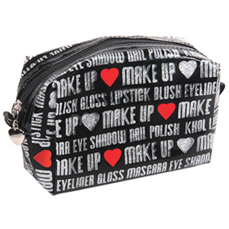 HARRY KOENIG LARGE BLING RED HEART COSMETIC BAGCosmetic AccessoriesHARRY KOENIG