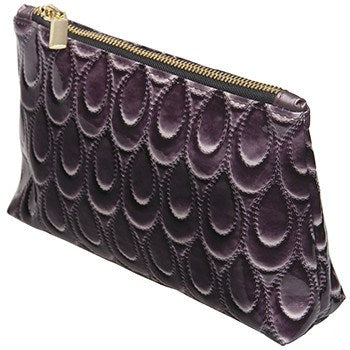 Harry Koenig Large Purple Scallop Cosmetic BagCosmetic AccessoriesHARRY KOENIG