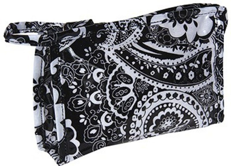 HARRY KOENIG MEDIUM BLACK PAISLEY COSMETIC BAGCosmetic AccessoriesHARRY KOENIG